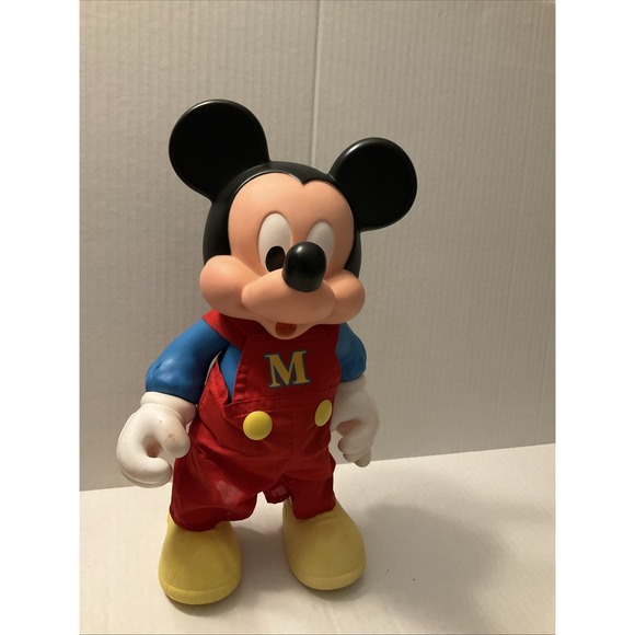 Disney Other - Vintage 1980s Mickey Mouse Figure 14” Arco Party Time Overalls Walt Disney